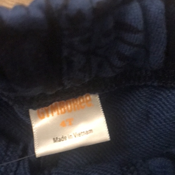 NWT Gymboree boys cargo shorts size 4T blue navy palm leaves 100% cotton NEW - Picture 6 of 7